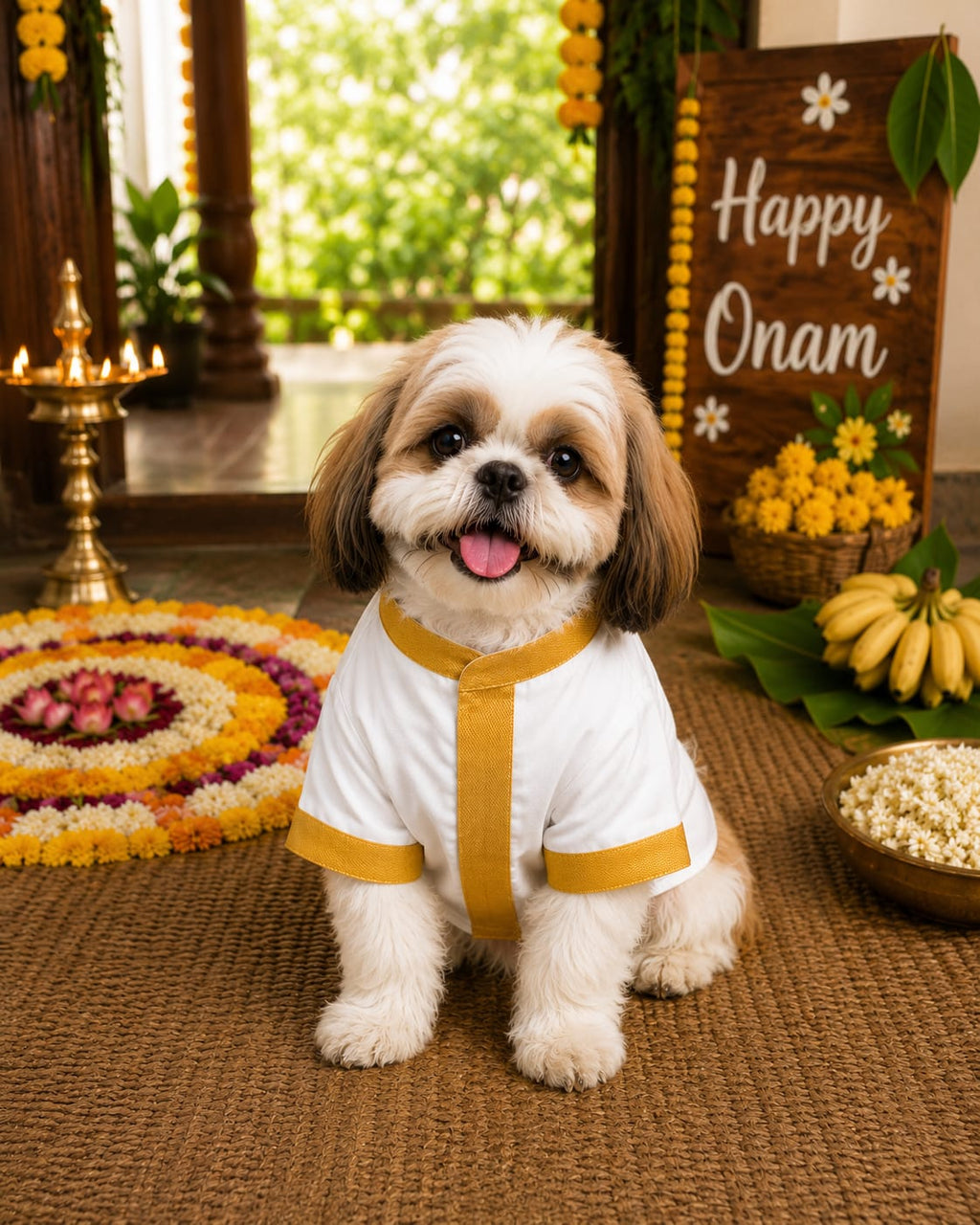 Onam Dog Kurta