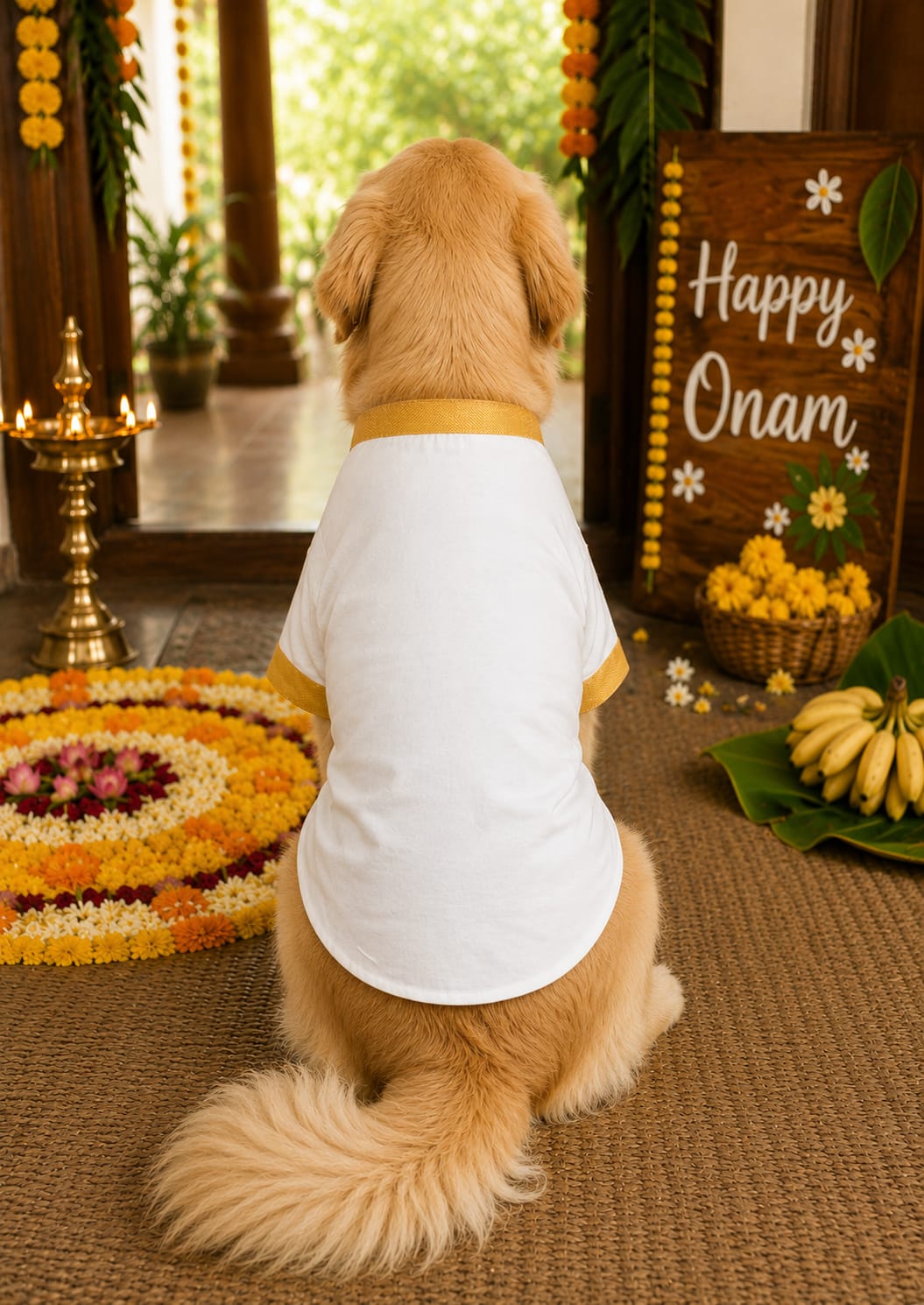 Onam Dog Kurta