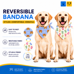 Tiger & Monkey Reversible Tie Knot Bandana