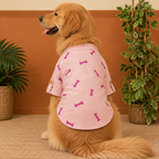 BONE EMBROIDERY DOG KURTA- LAVENDER