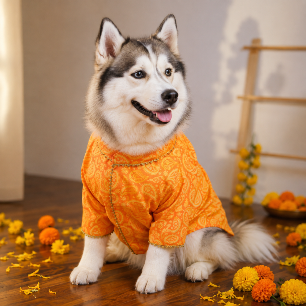 KESARIYA DOG KURTA