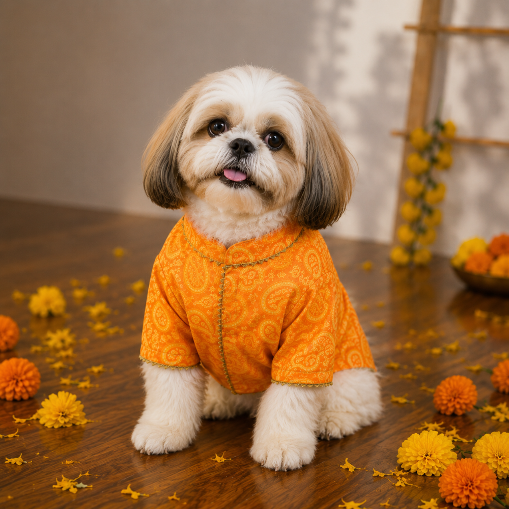 KESARIYA DOG KURTA