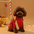FURWALI FESTIVE DOG KURTA WITH DUPATTA- ROYAL RED